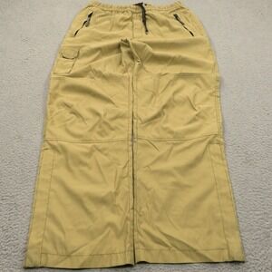 GUESS Mens Baggy Cargo Pants Large Y2K Skater Wide Leg Beige Vintage Grunge